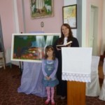 Pastora Jaqueline e pintura baseada em Lucas 22