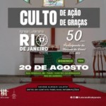 Culto de ação de graças 50 anos