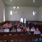 Templo lotado para a cerimônia