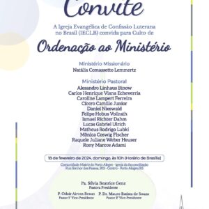 Convite Culto de Ordenação 2024