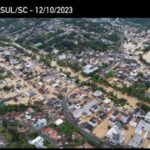 Enchente em Rio do Sul/Divulgação